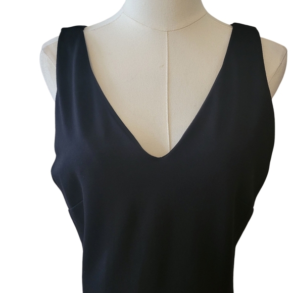 WHBM Black Sleeveless Aura Collection Dress Size 10 - Picture 3 of 6